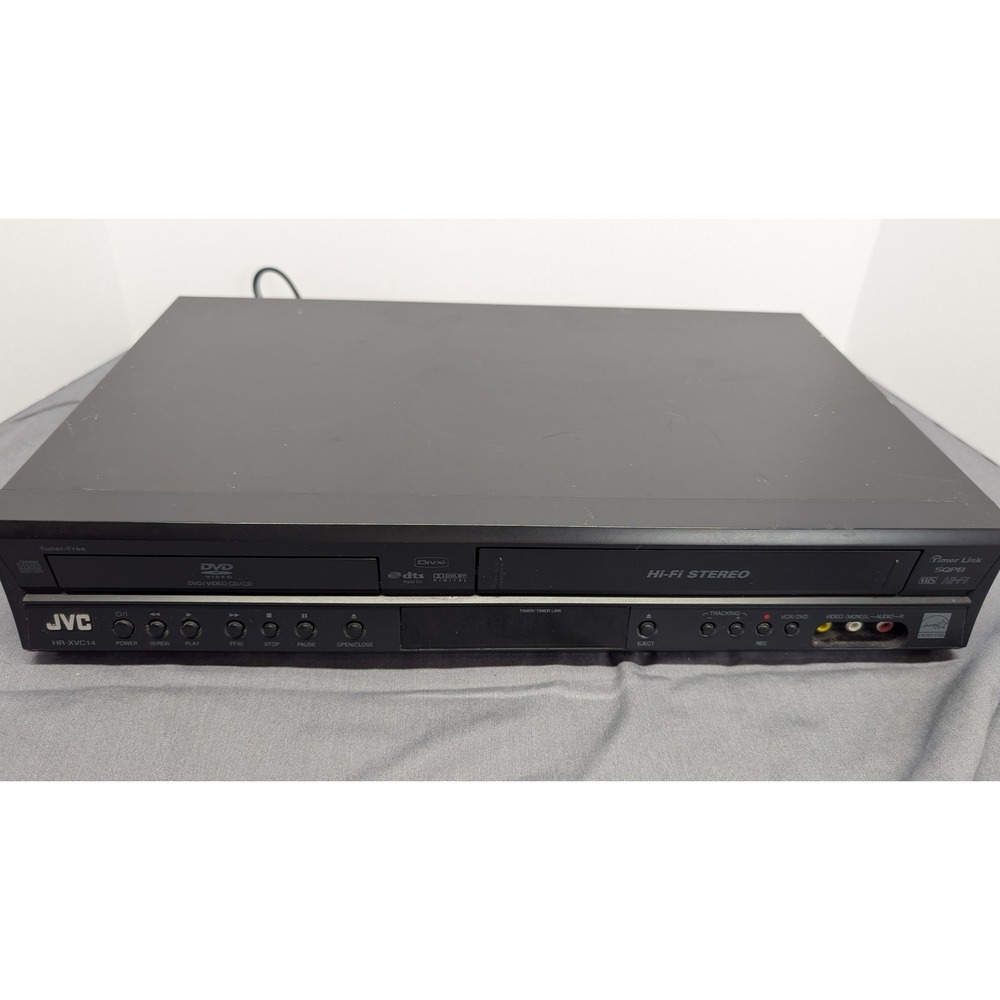 JVC DVD VCR Combo Player HR-XVC14 Stereo VHS DVD CD Player - Tested Working